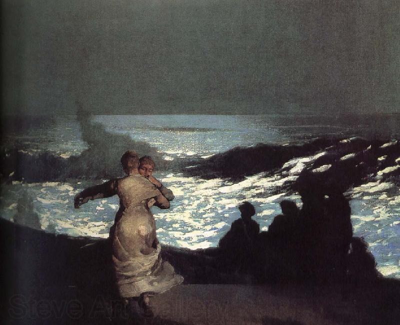 Winslow Homer A summer night France oil painting art